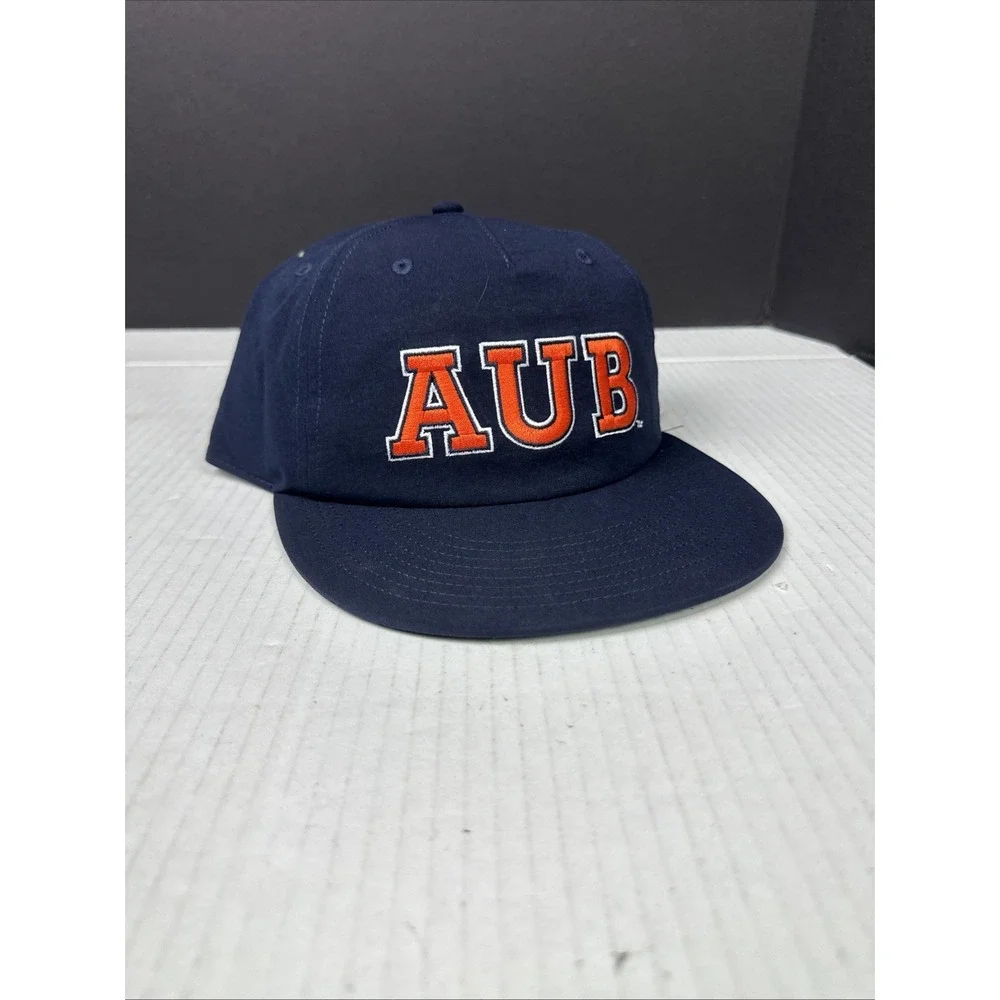 NEW UA Auburn University Tigers Navy Blue Embroidered Logo Snapback The Game